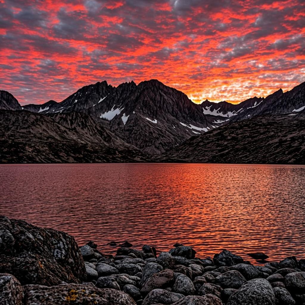 Featured tool preview: mountain landscape at sunset